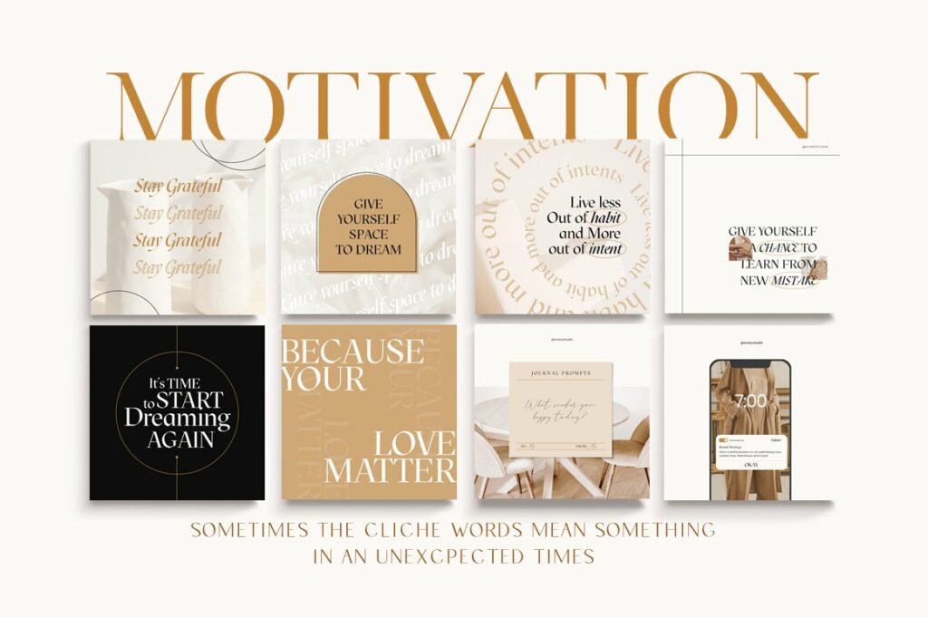 Branding Coach Instagram | CANVA PS motivation quotes.