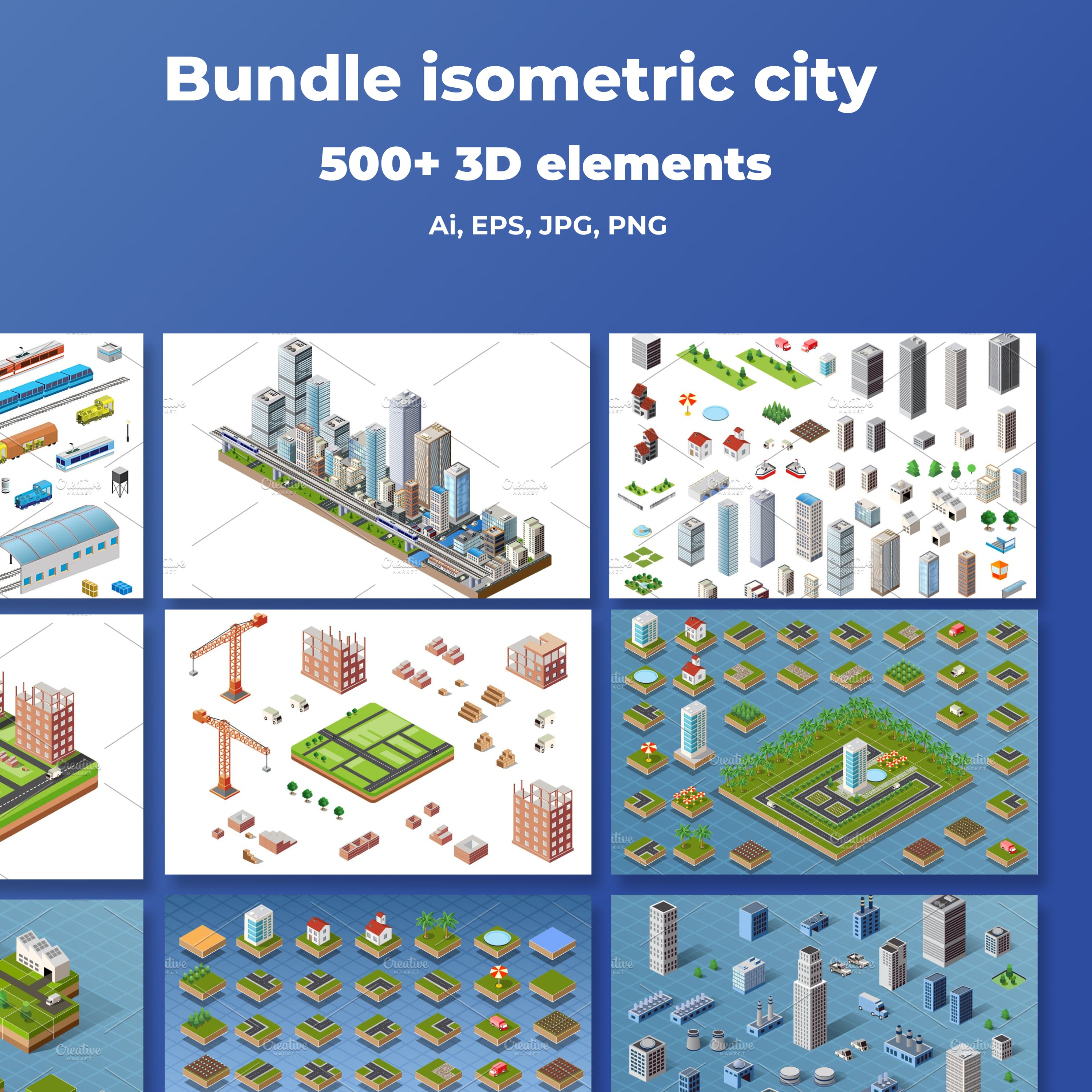 bundle isometric city 1500x1500 2
