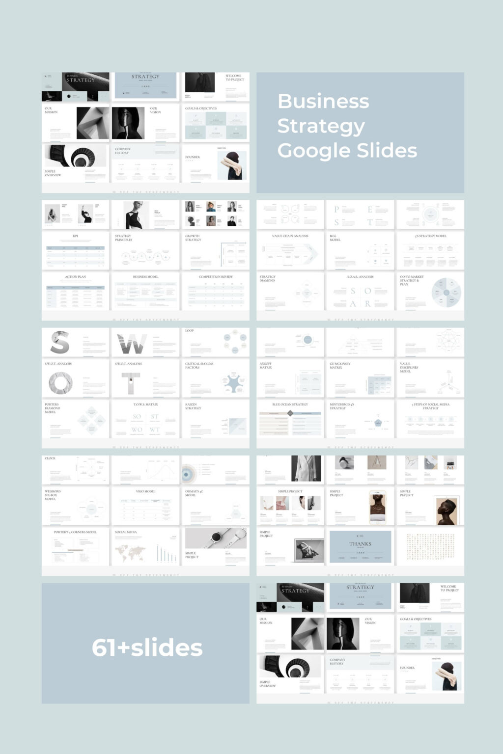 Business Strategy Google Slides | Master Bundles