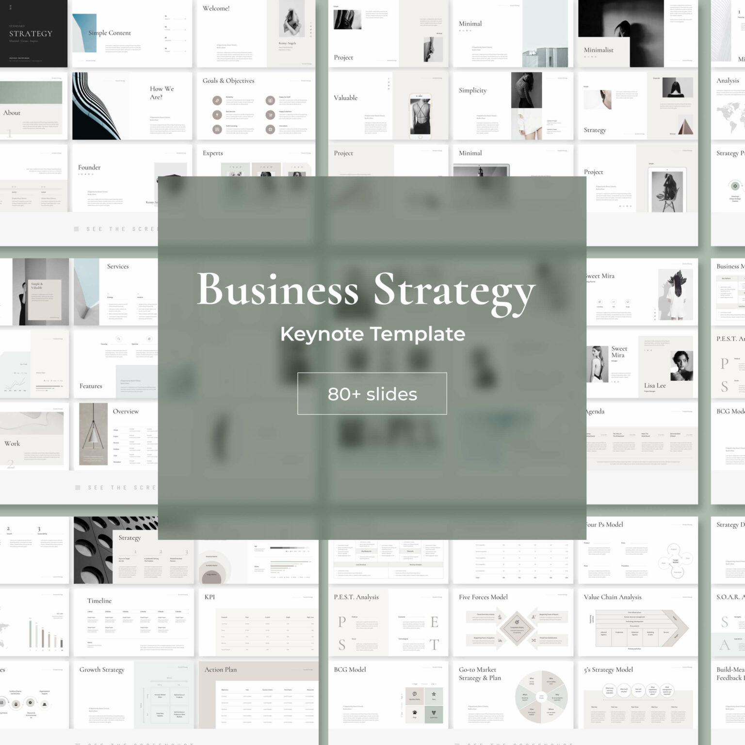 Business Strategy Keynote Template | Master Bundles