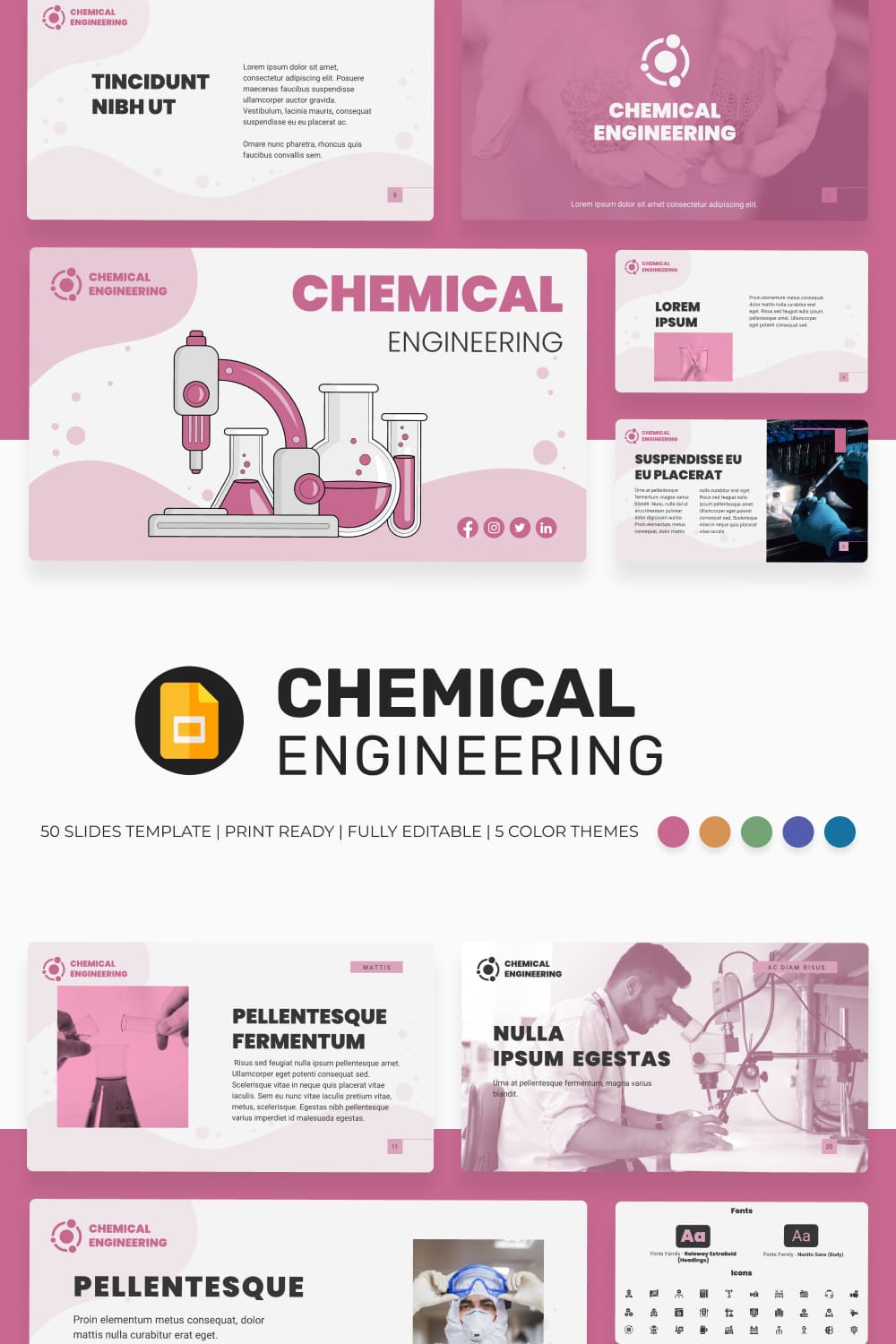 chemical engineering google slides theme pinterest image.
