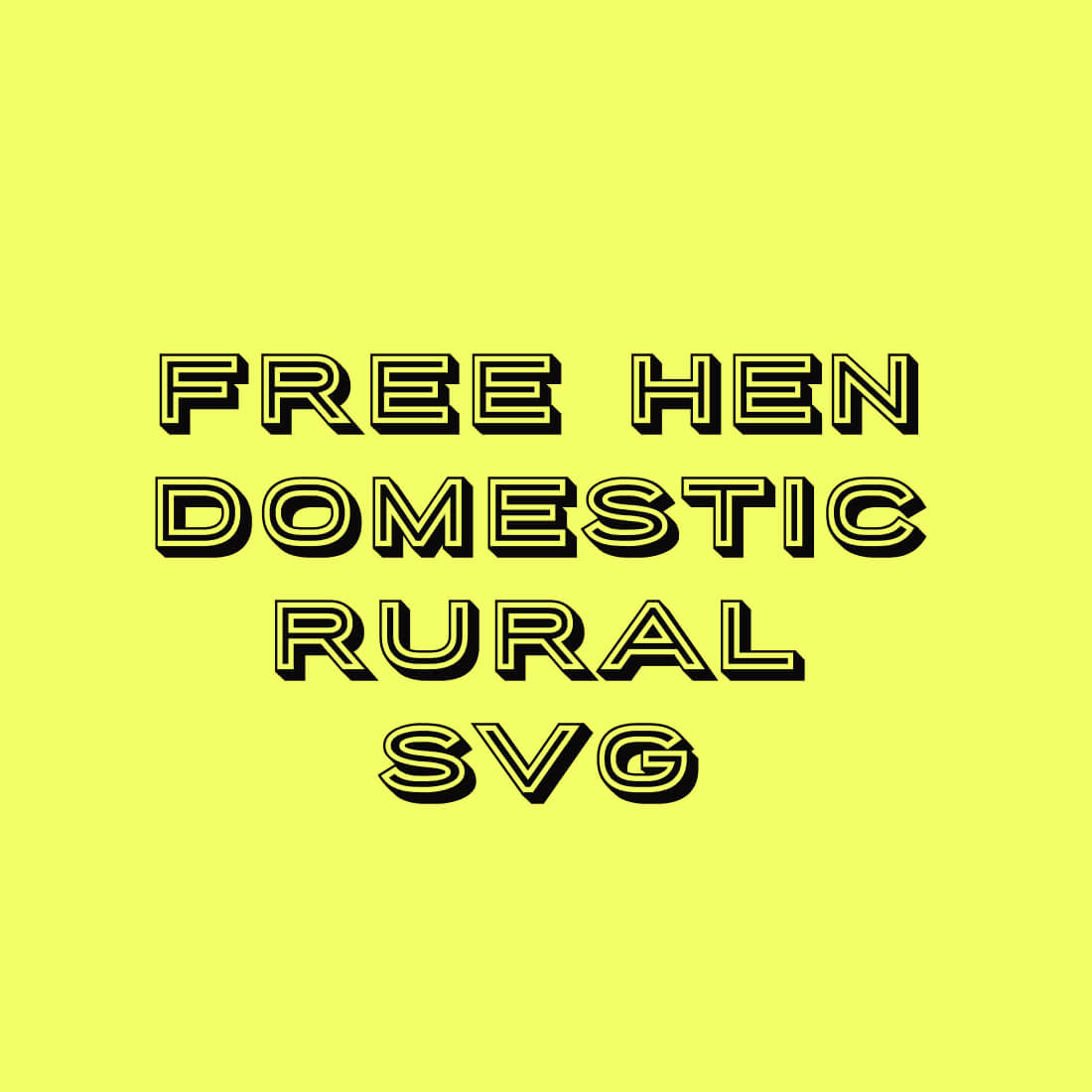 Free Hen Domestic Rural SVG preview.