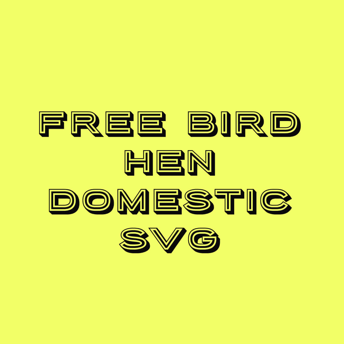Free Bird Hen Domestic SVG preview image/