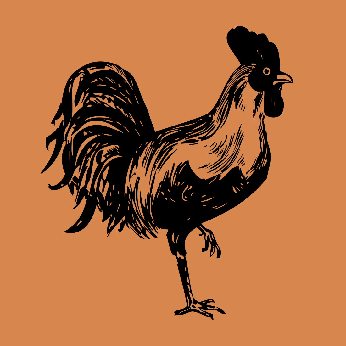 Free Cock Cockerel SVG cover image.