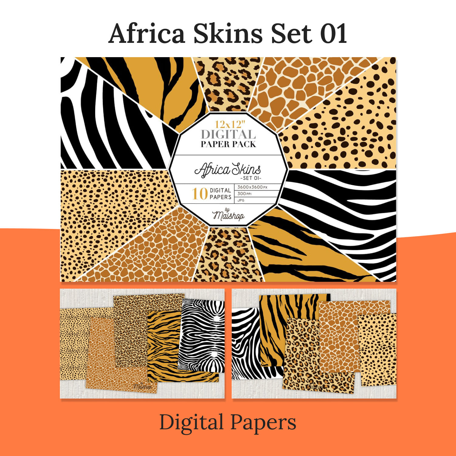 Digital Papers Africa Skins Set 01 01.