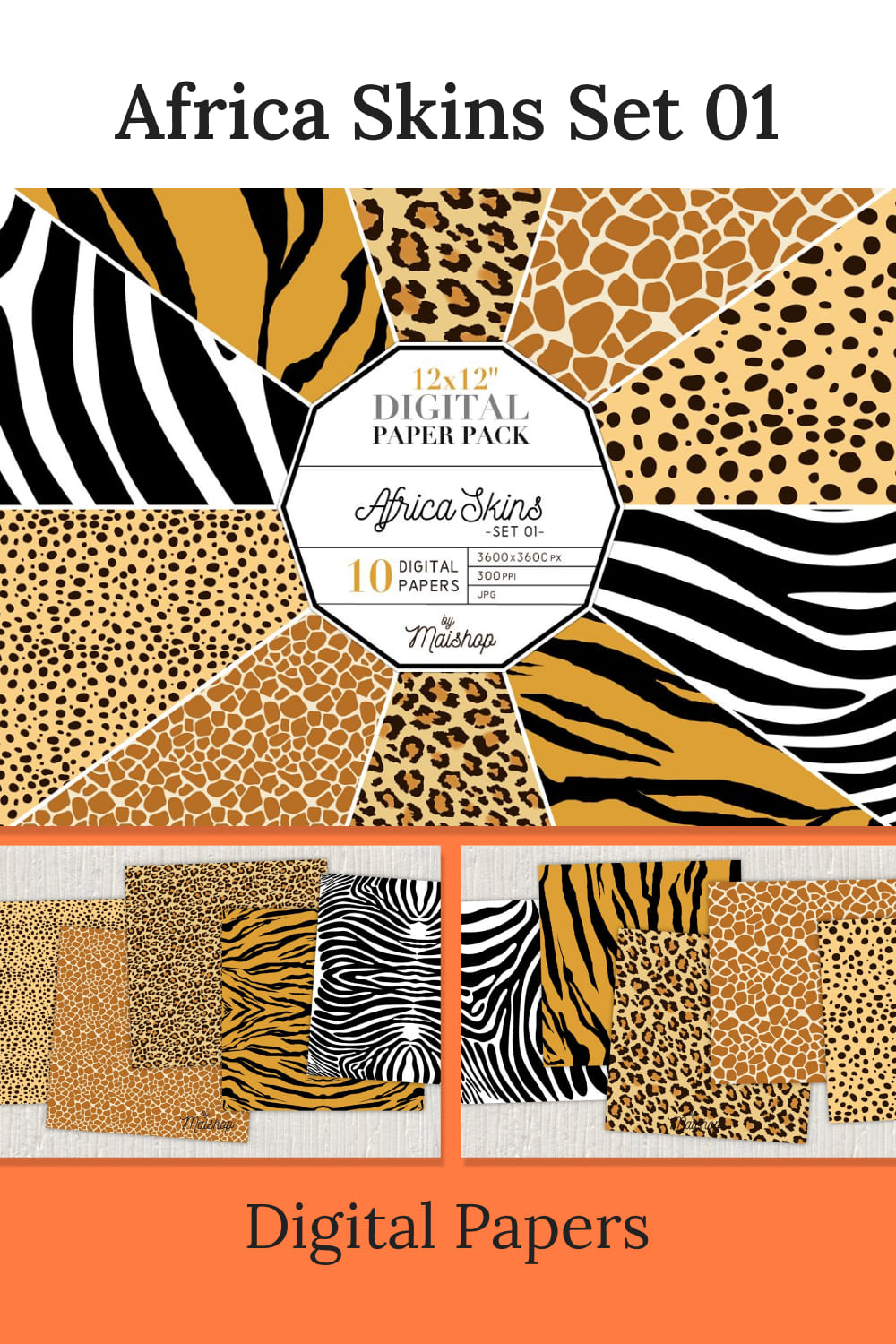 Digital Papers Africa Skins Set 01 04
