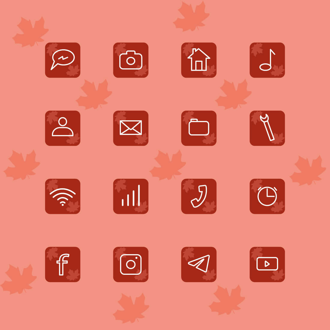 Free Fall App Icons previews.