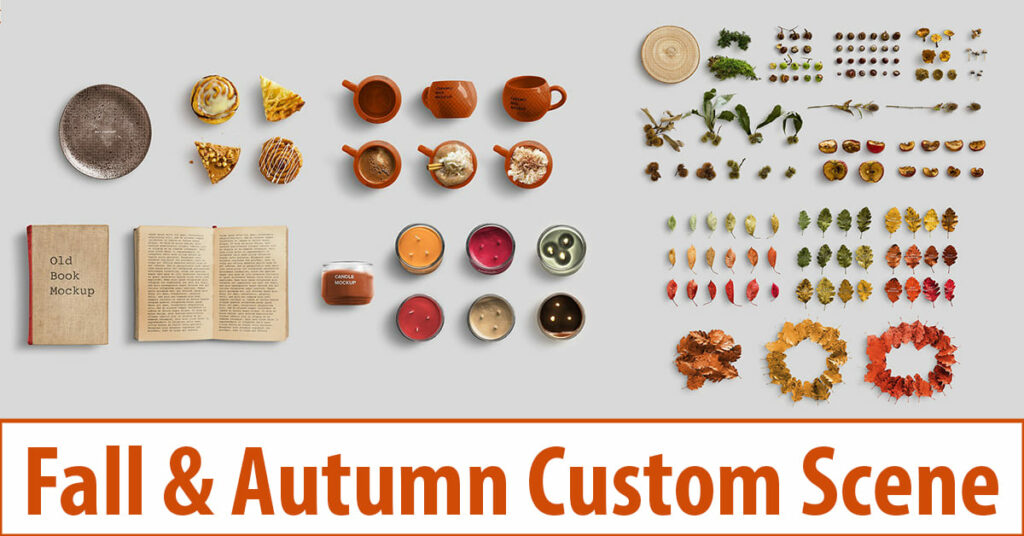 Fall & Autumn Custom Scene Creator Facebook collage image.