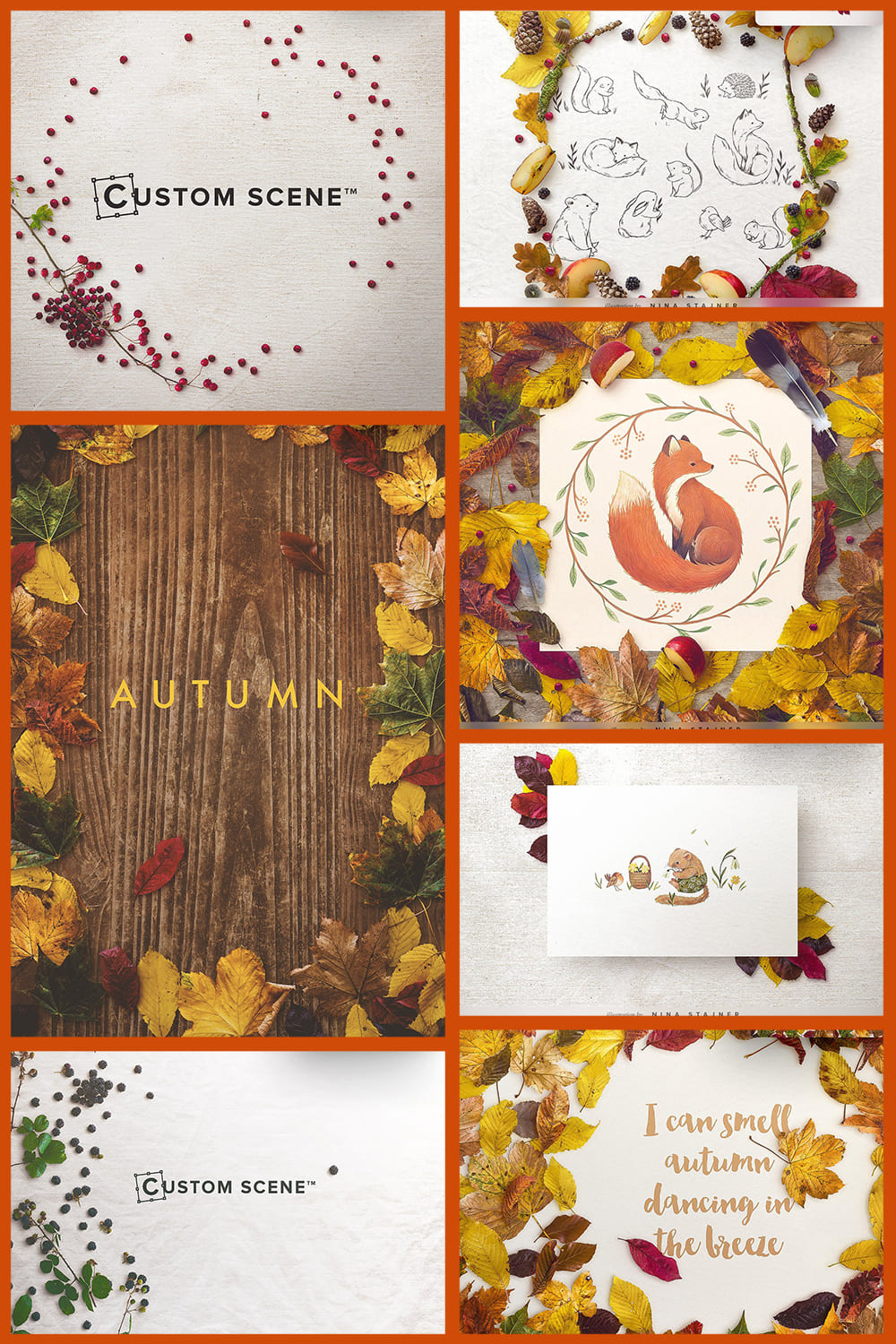 Fall & Autumn Custom Scene Creator Pinterest preview.