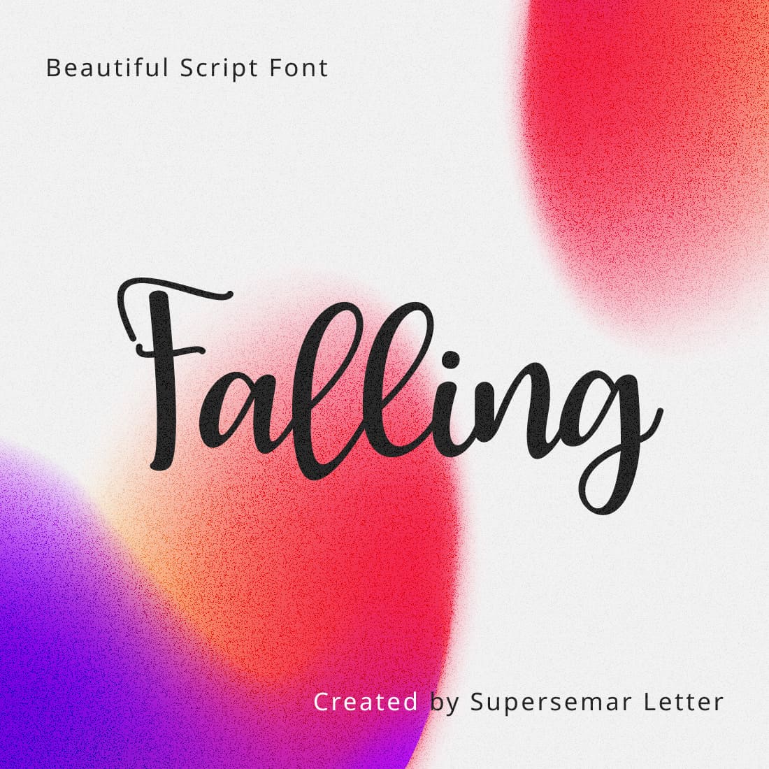 Falling free Thanksgiving font colorful cover by MasterBundles.
