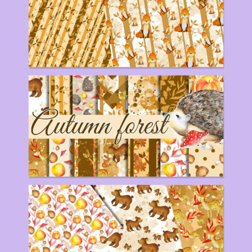 Forest Animals Papers Pack 02