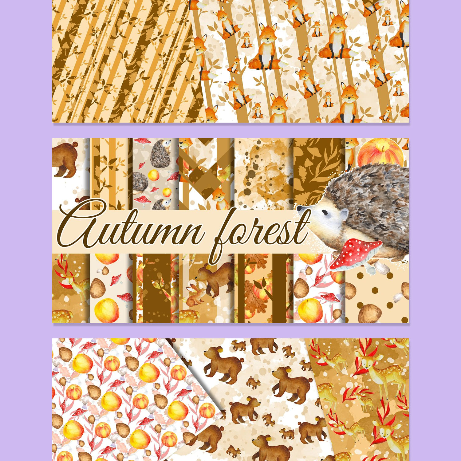 Forest Animals Papers Pack 02
