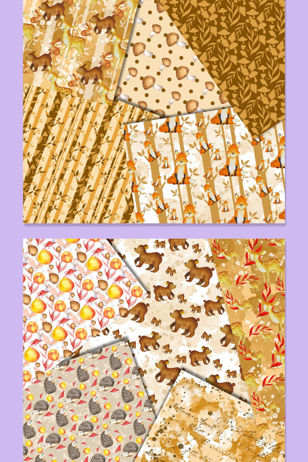 Forest Animals Papers Pack 05.