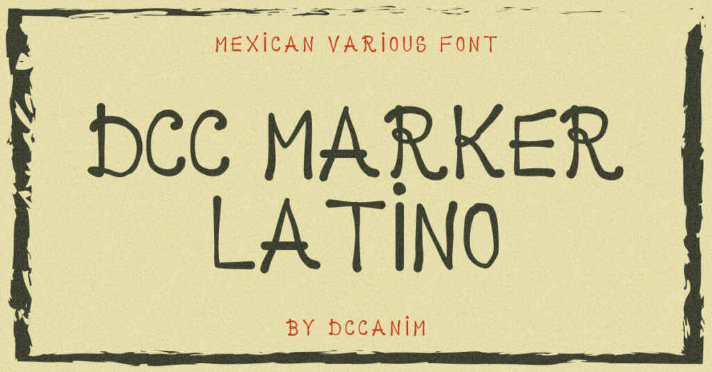 Free Mexican Font Marker Latino Facebook collage image by MasterBundles.