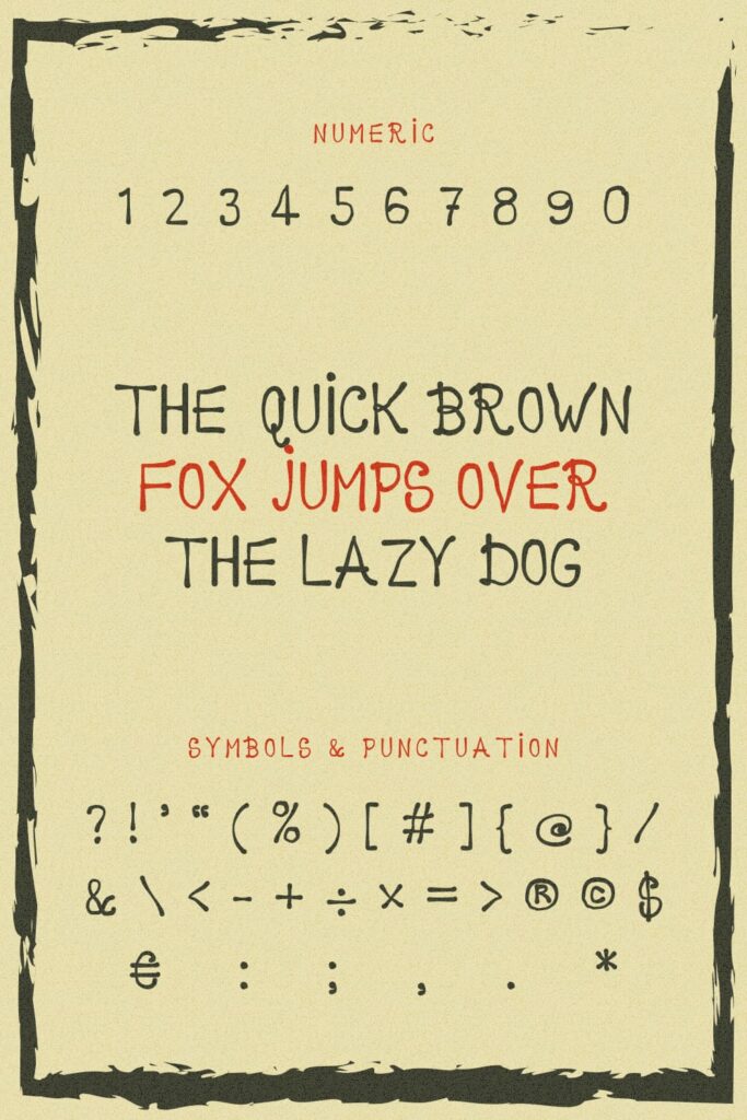 Free Mexican Font Marker Latino MasterBundles Pinterest preview with numeric, symbols and punctuation.