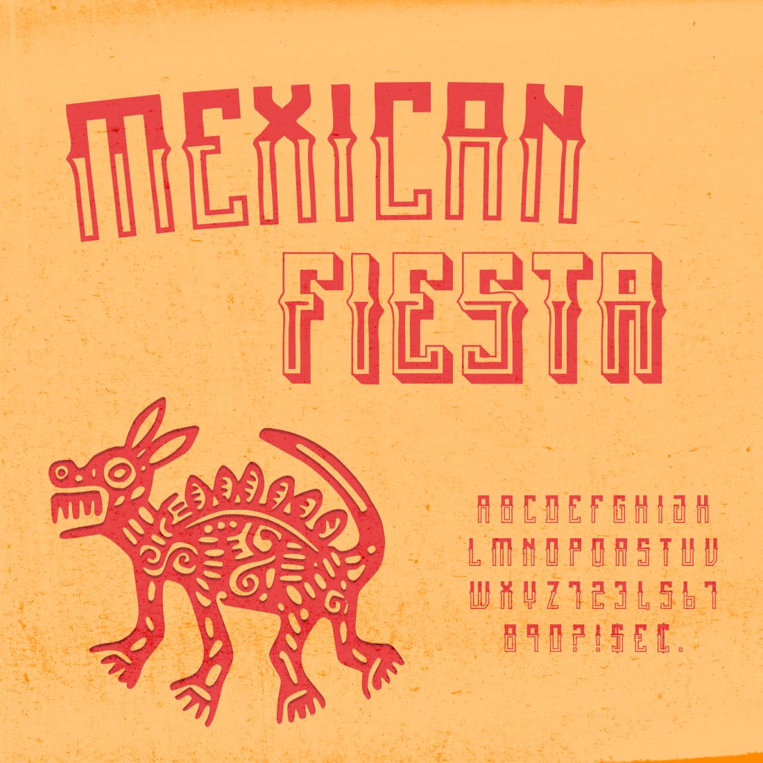 Free Mexican Font: Mexican fiesta main cover.