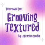 Grooving Textured Free Distressed Font main cover.