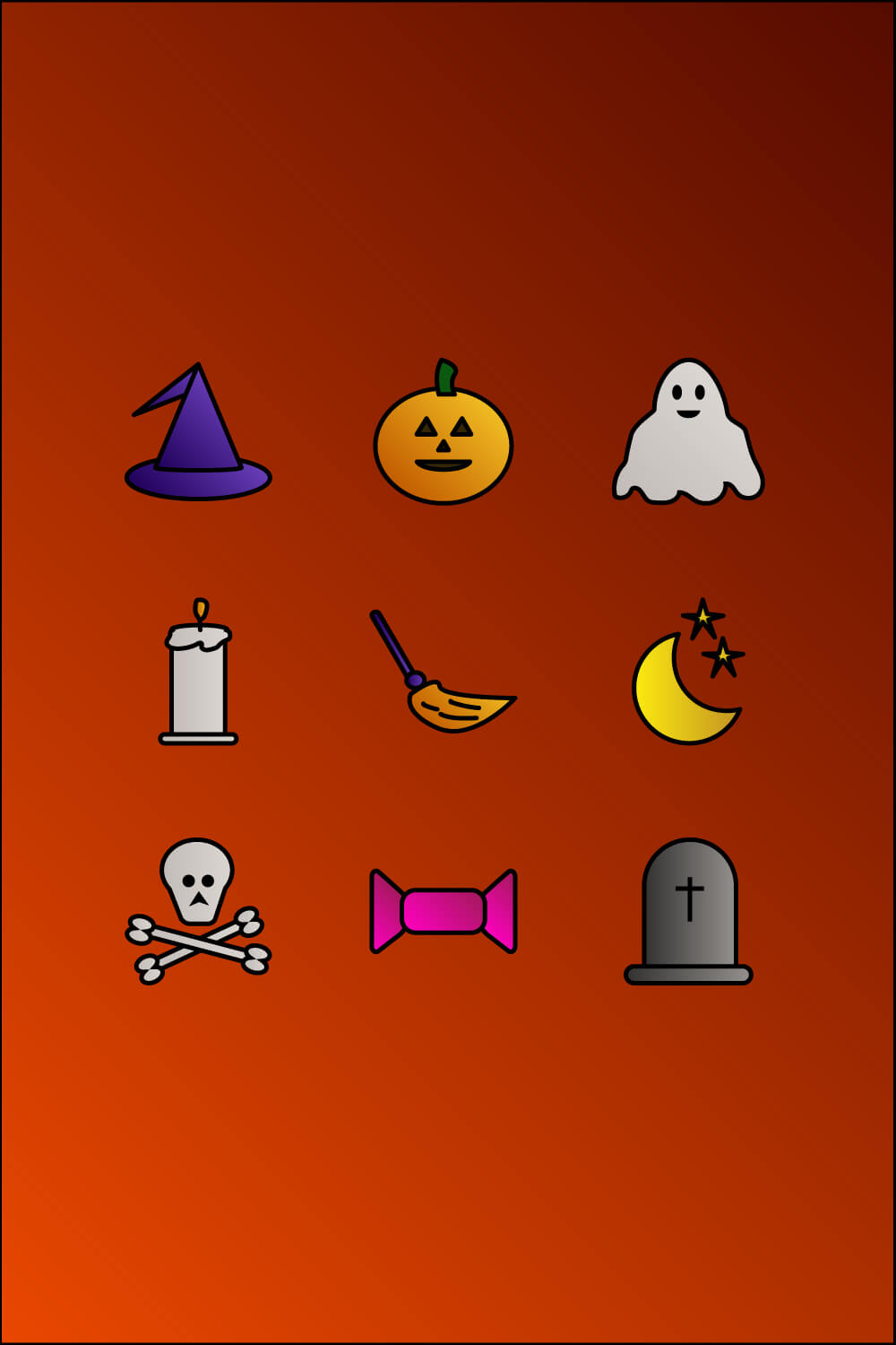 halloween icons pinterest