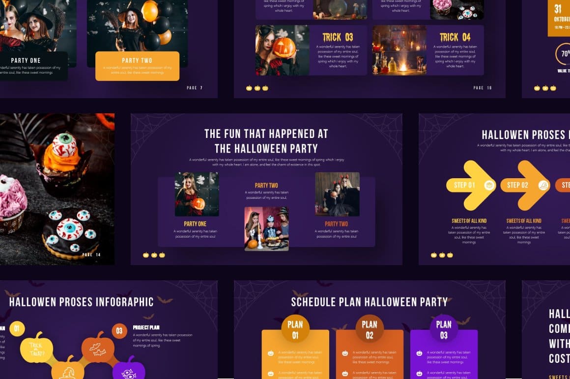 Halloween Party Powerpoint Template preview 4.