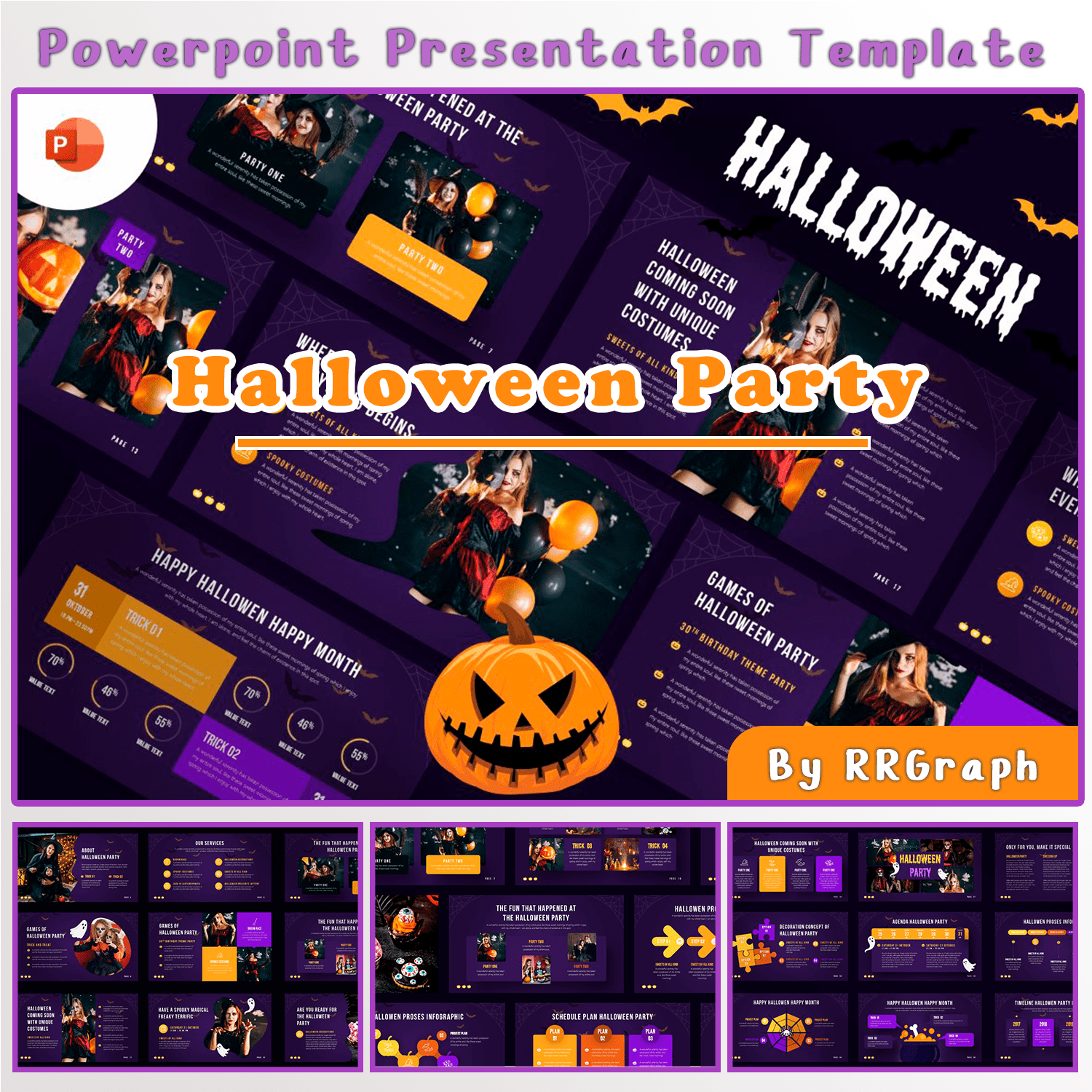 halloween party powerpoint cover