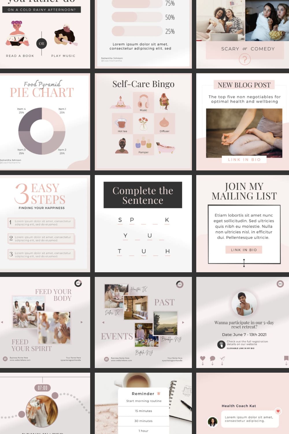Instagram Bundle For Coaches - Canva – MasterBundles
