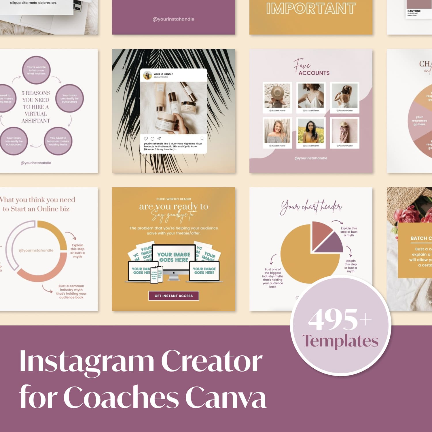 Instagram Creator for Coaches Canva main cover