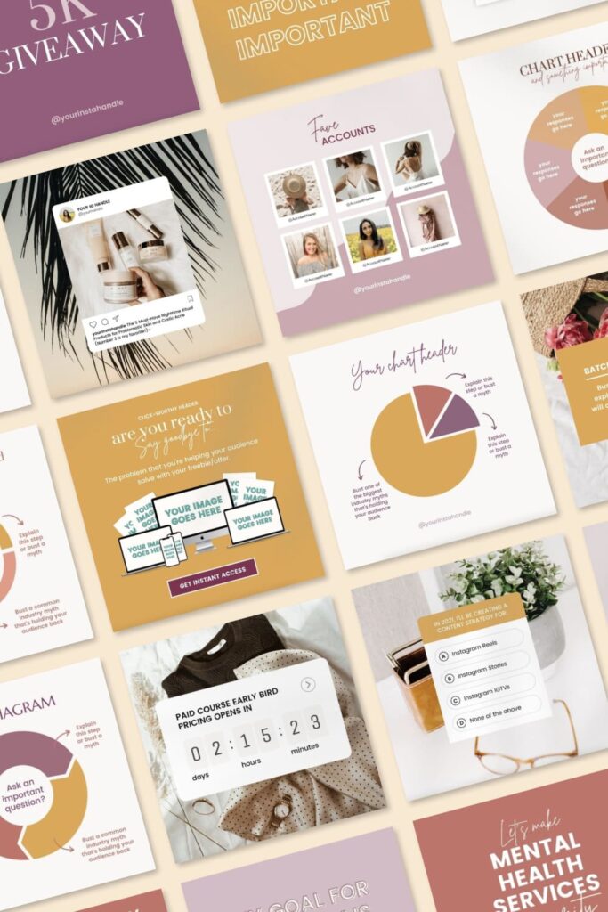 Instagram creator for coaches canva Pinterest.