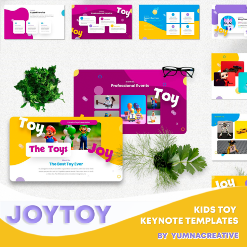 joytoy kids toy keynote templates cover image