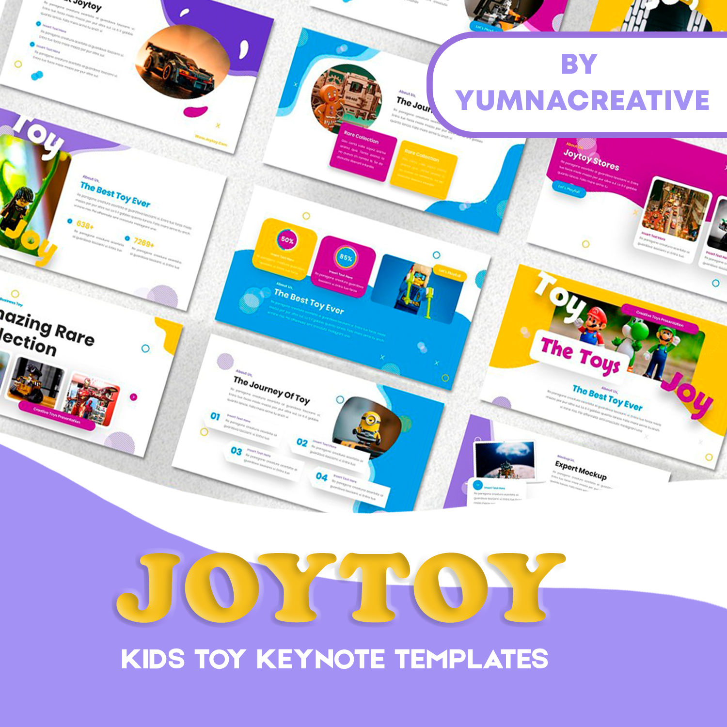 joytoy kids toy keynote templates preview image