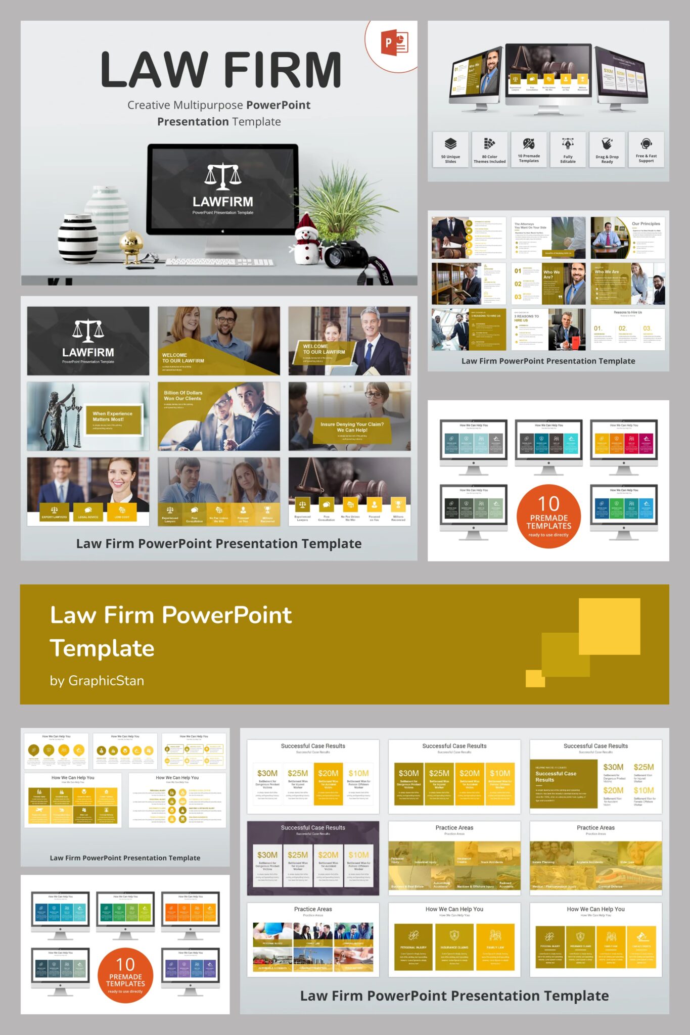 Law Firm PowerPoint Template – MasterBundles