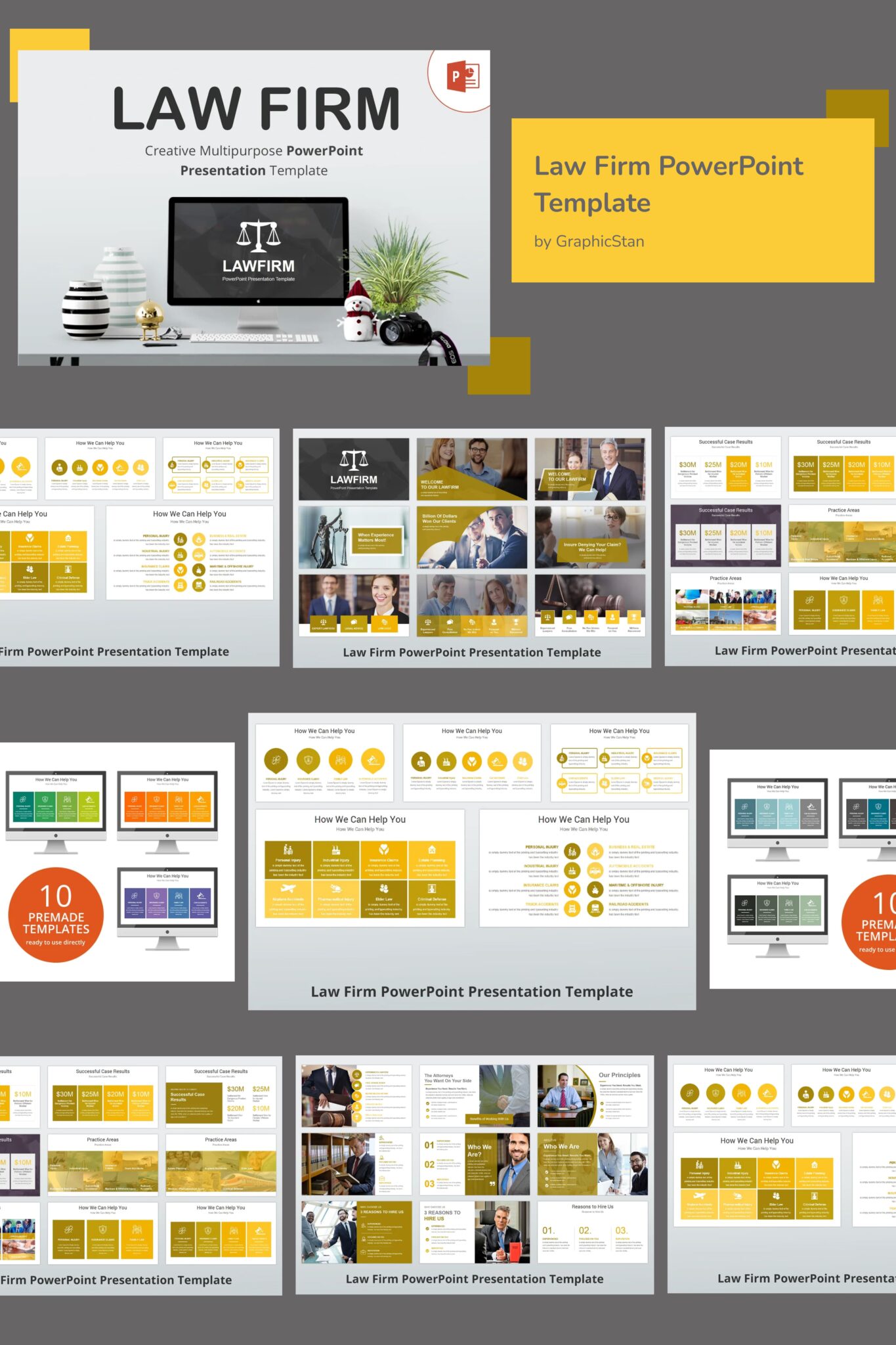 Law Firm PowerPoint Template – MasterBundles