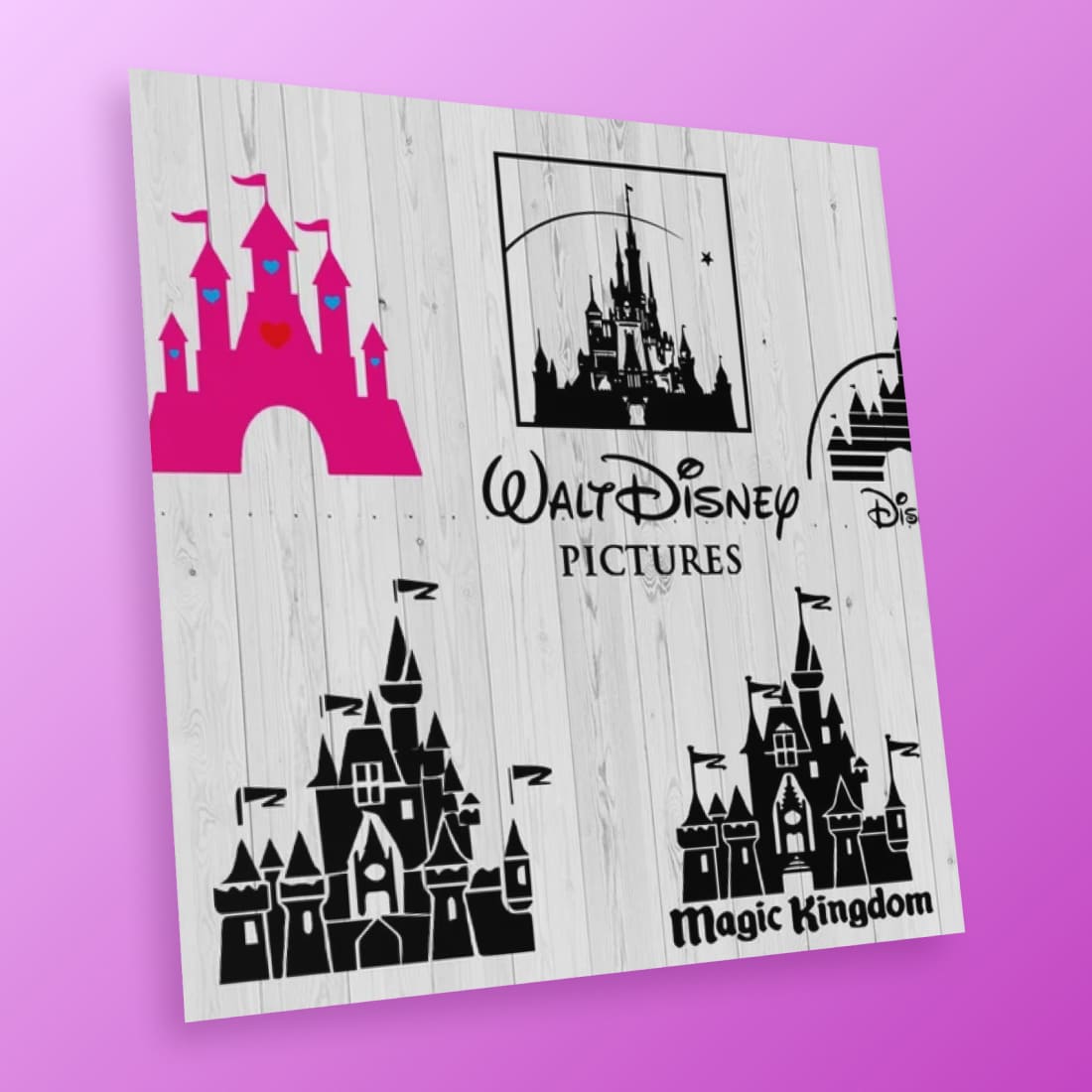 magic kingdom castle silhouette