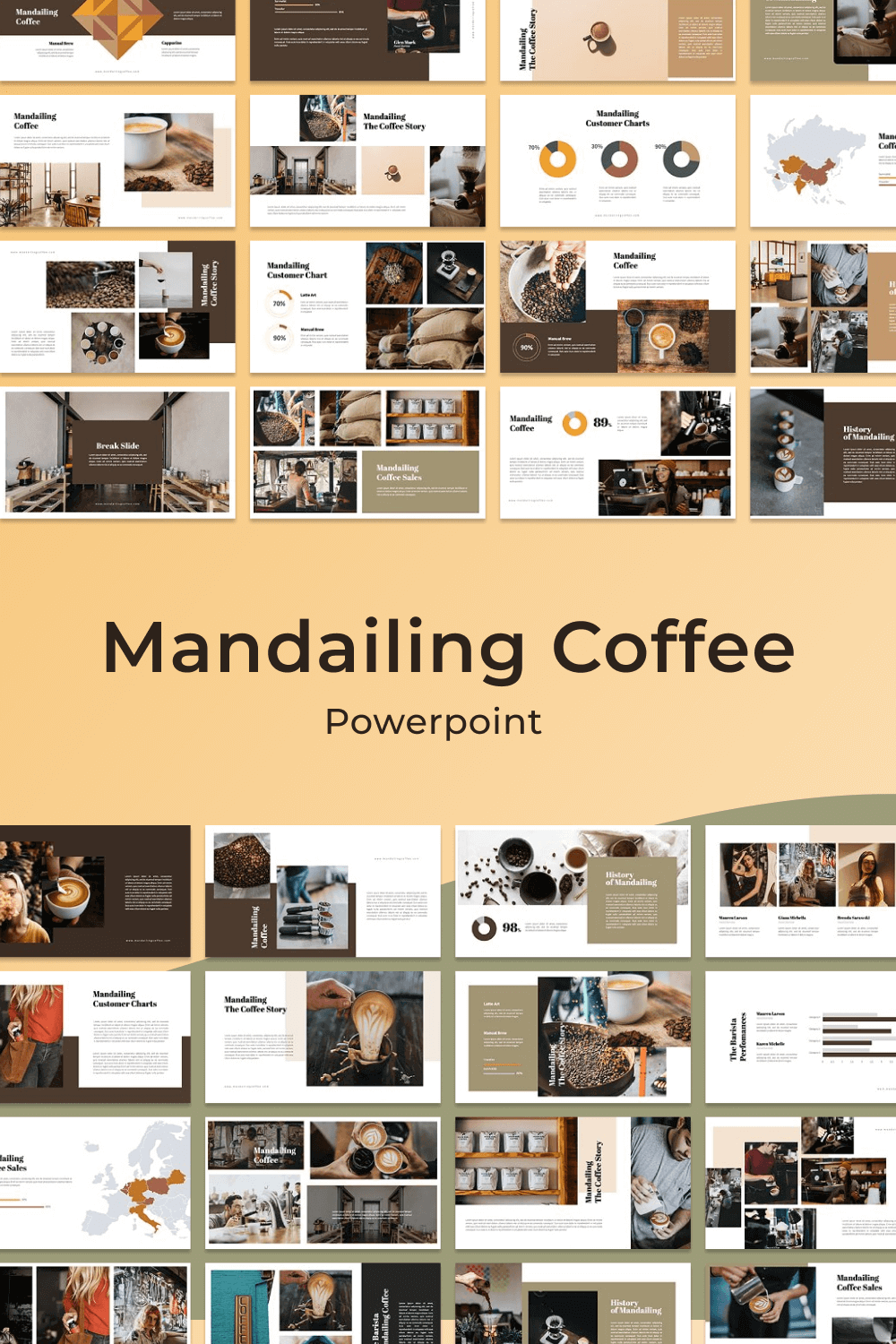 Many Slides of Mandailing Coffee.