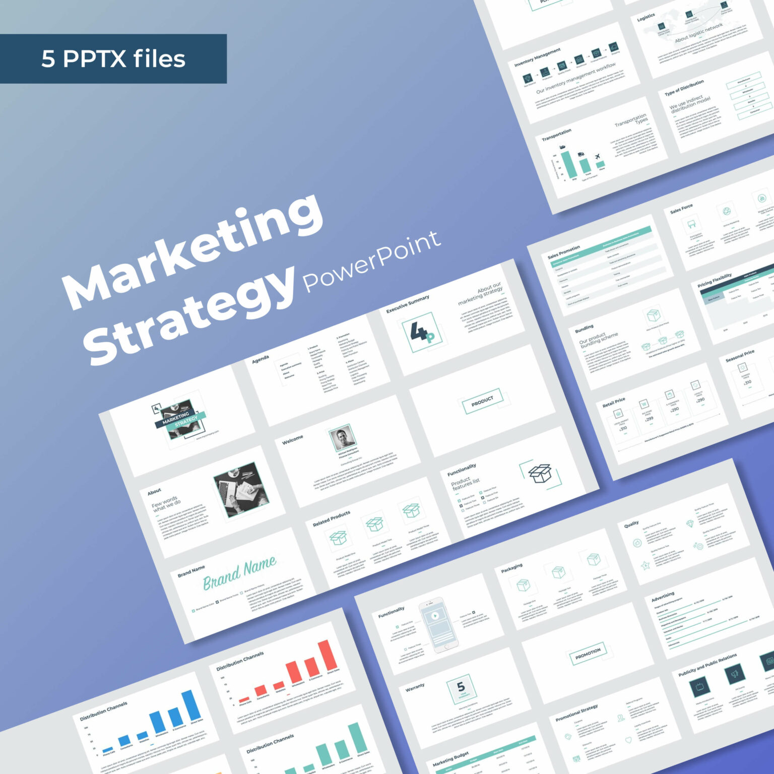 Marketing Strategy PowerPoint – MasterBundles