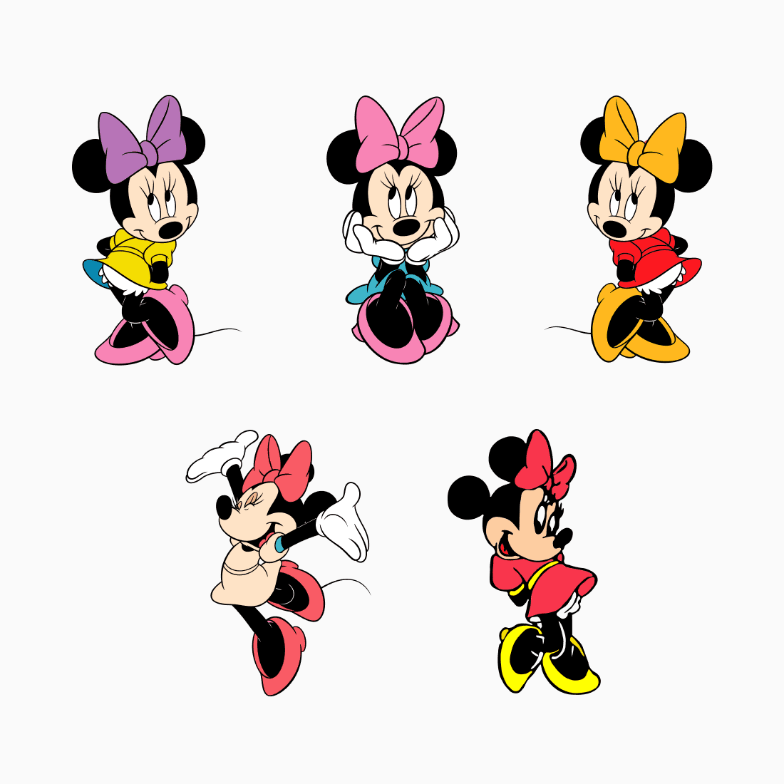 minnie mouse svg preview image.