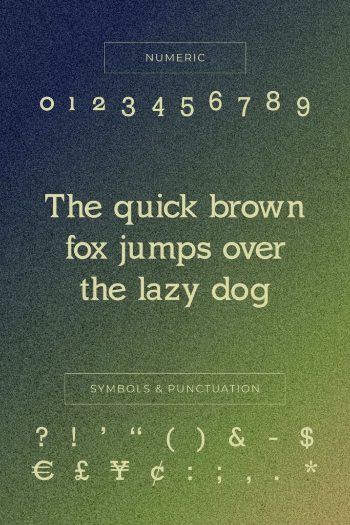 Mk Latino Free Mexican Font Pinterest preview with numeric, symbols and punctuation.