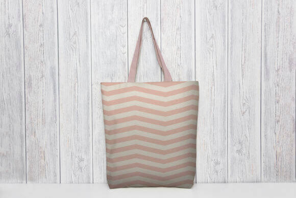 Chevron Papers Seamless Design on Bag.