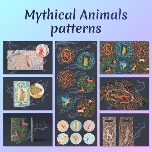 Mythical Animals Patterns 01