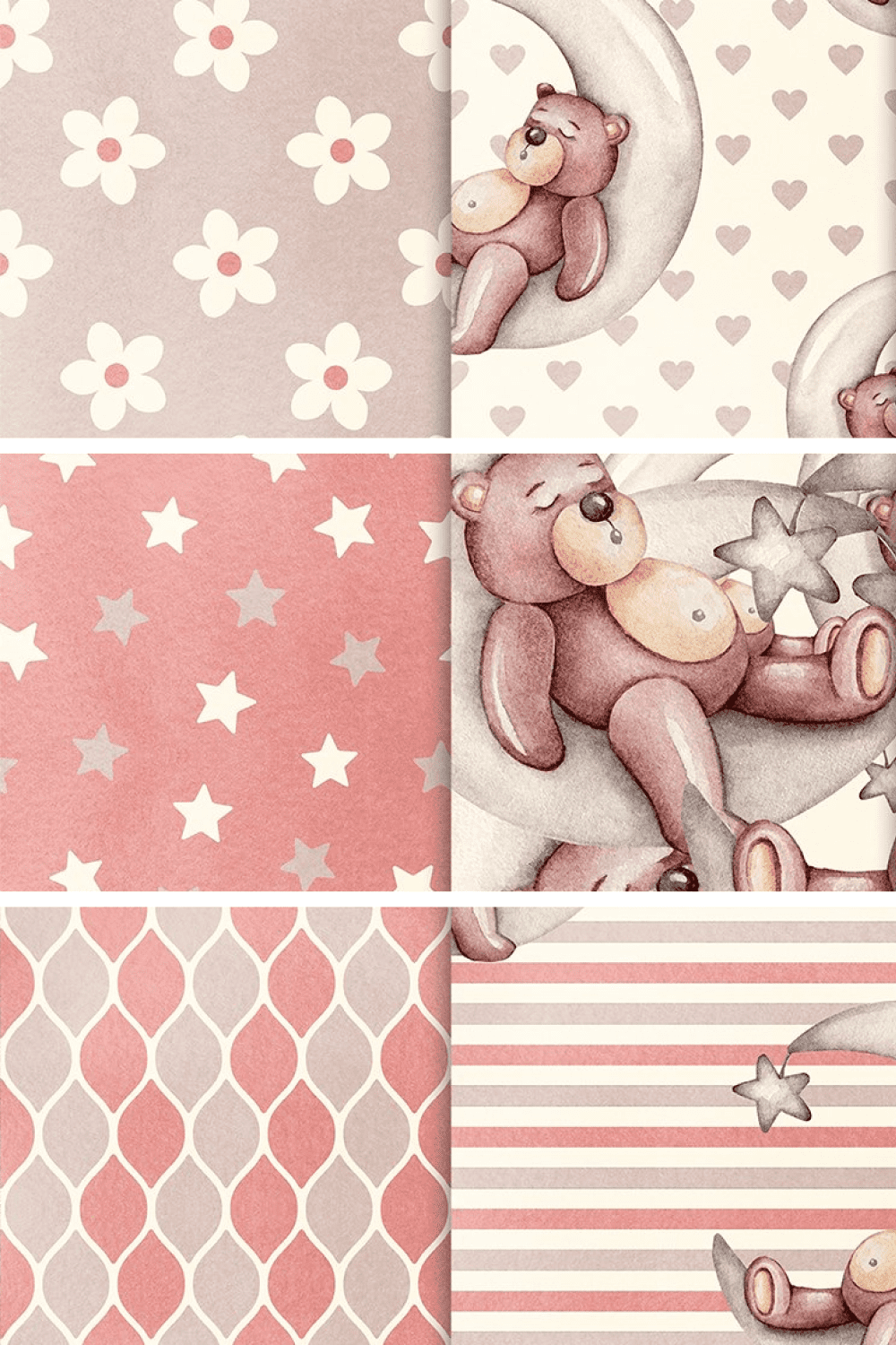 nursery bear seamless patterns how to create good things pint3.