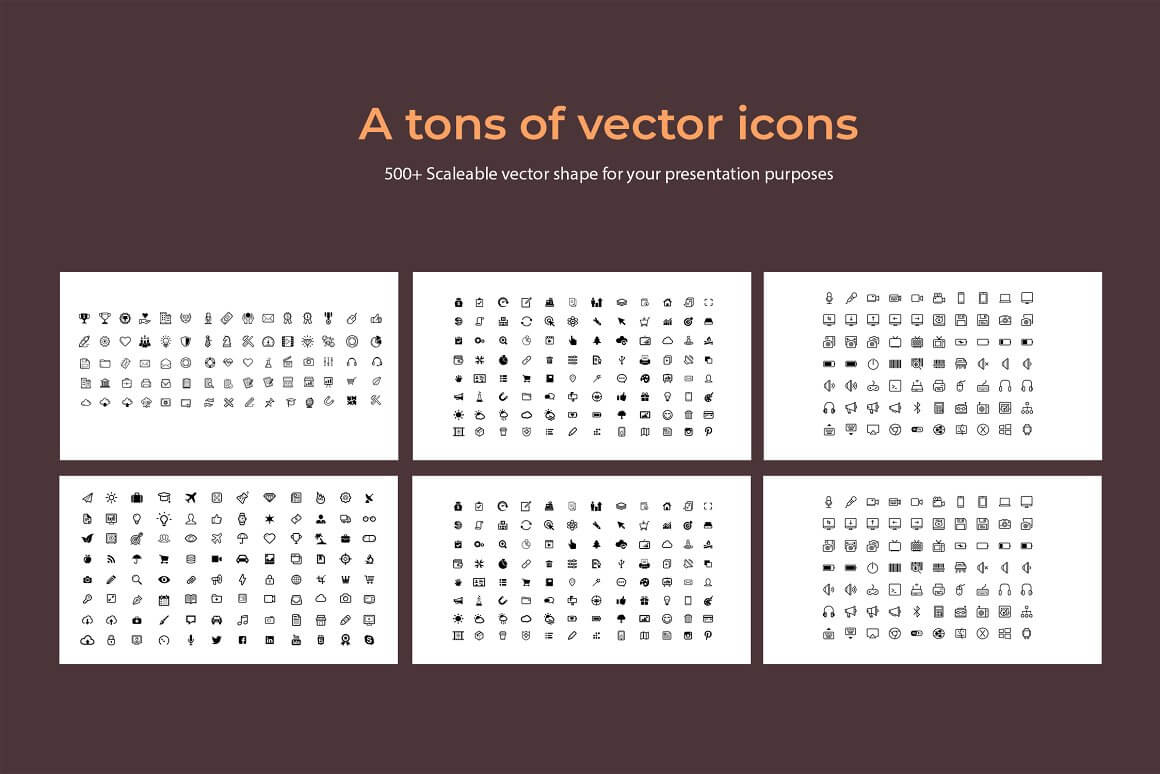 A Tons of Vector Icons.