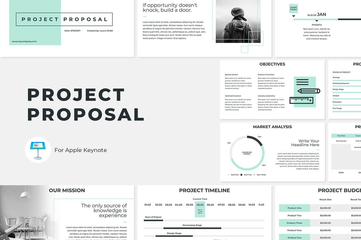 Project proposal cover key.