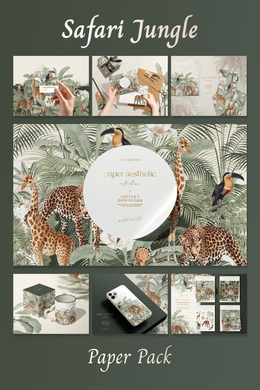 Safari Jungle Paper Pack 04.