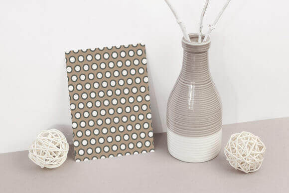 Example of Using Seamless Hand Drawn Polka Dot Patterns 1 in Interier.