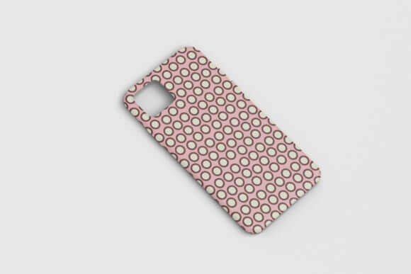 Seamless Hand Drawn Polka Dot Patterns 2 Graphics on Phonecase.
