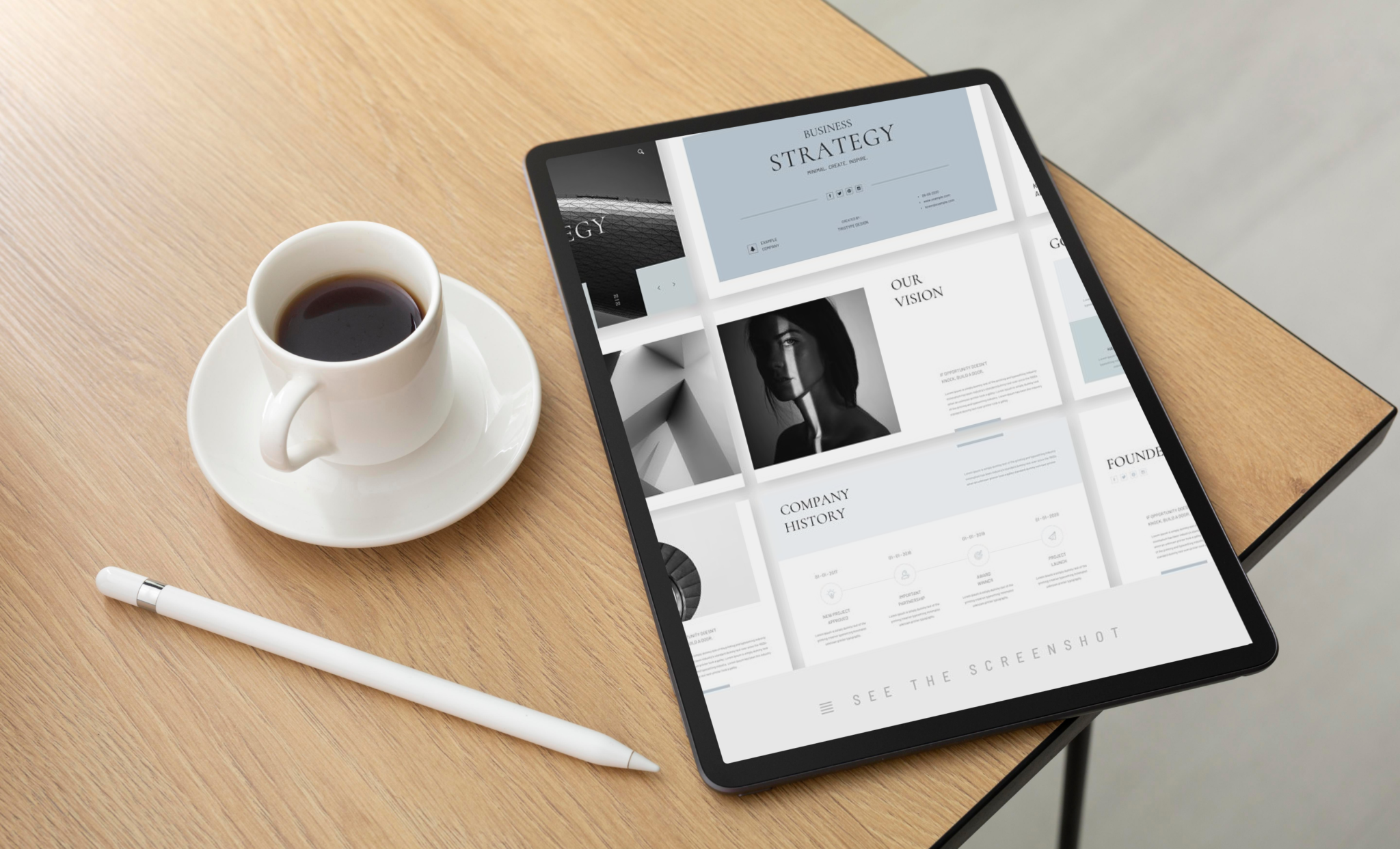 Strategy Minimal PowerPoint Template – MasterBundles