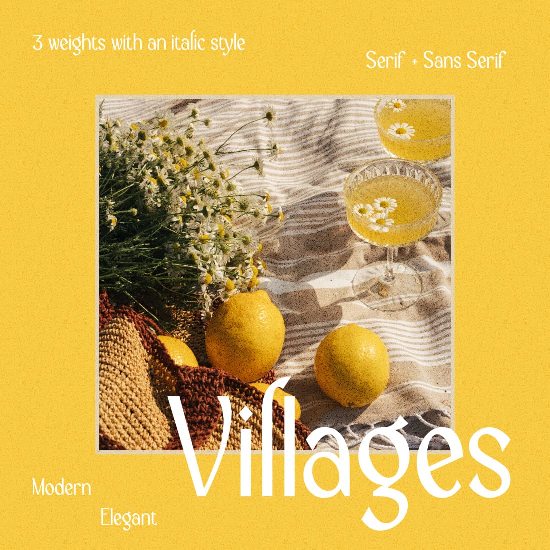 Villages Free Farmhouse Font main cover by MasterBundles.