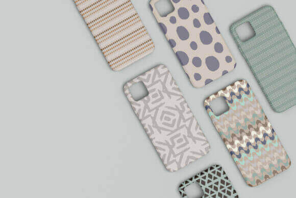 Vintage Chic Vol 1 Seamless Patterns Graphics on Phonecase.