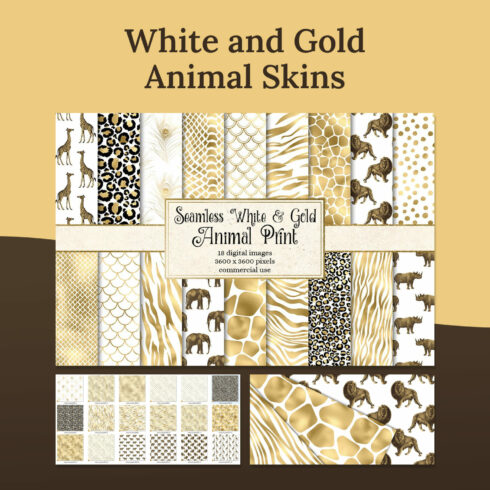 White And Gold Animal Skins 01.