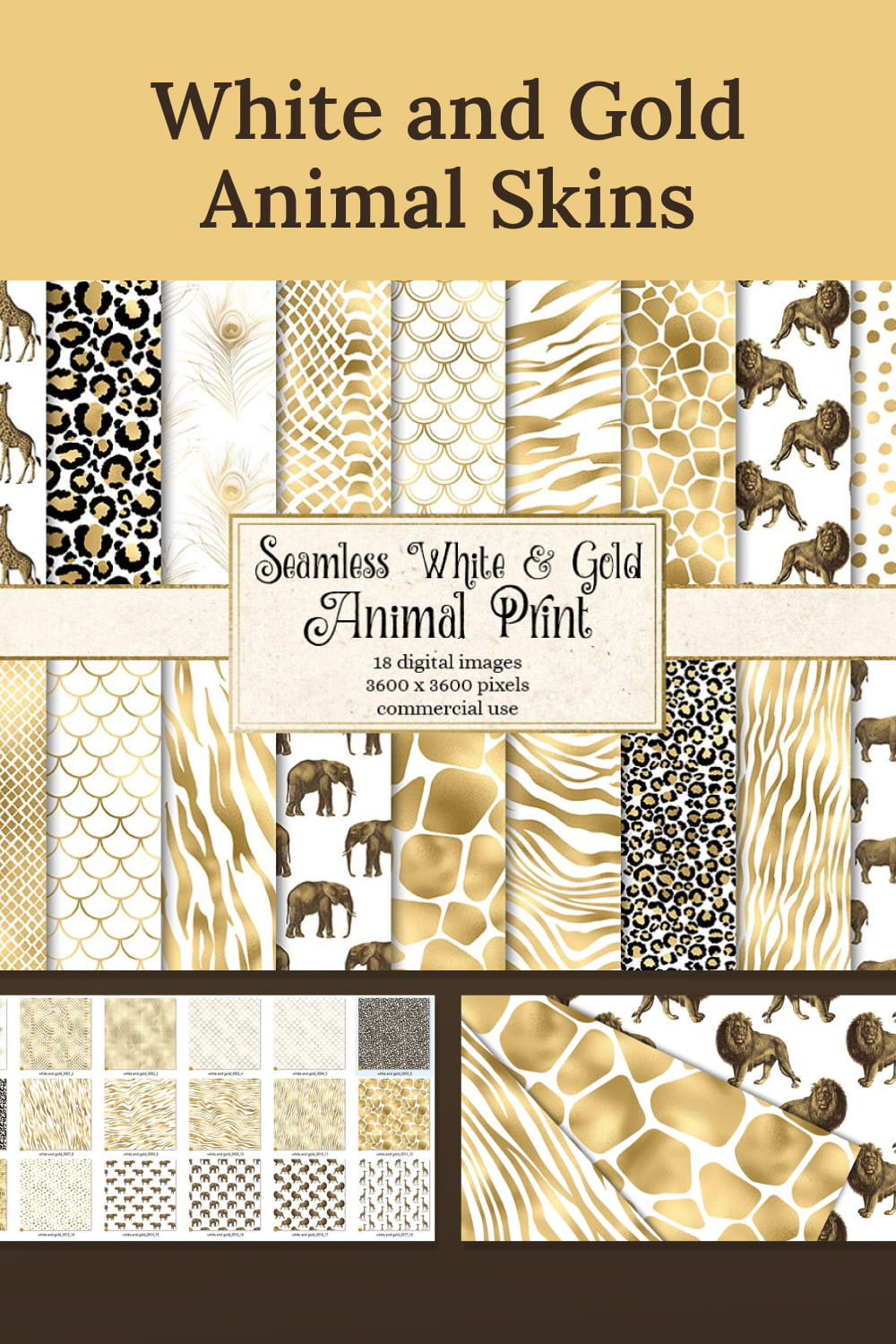 White And Gold Animal Skins 04.