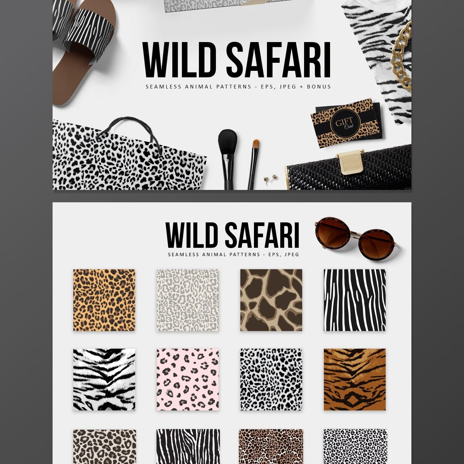 Wild Safari Leopard Patterns 02.